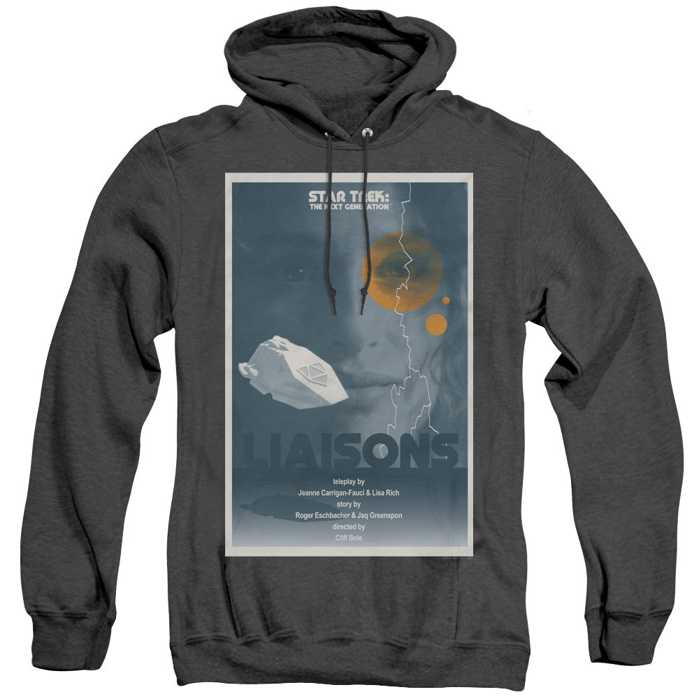 Star Trek/tng Season 7 Episode 2-adult Heather Hoodie-black