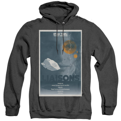 Star Trek/tng Season 7 Episode 2-adult Heather Hoodie-black