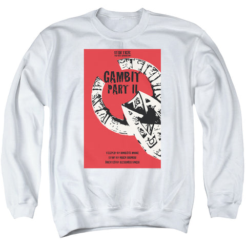 Star Trek/tng Season 7 Episode 5-adult Crewneck Sweatshirt-white