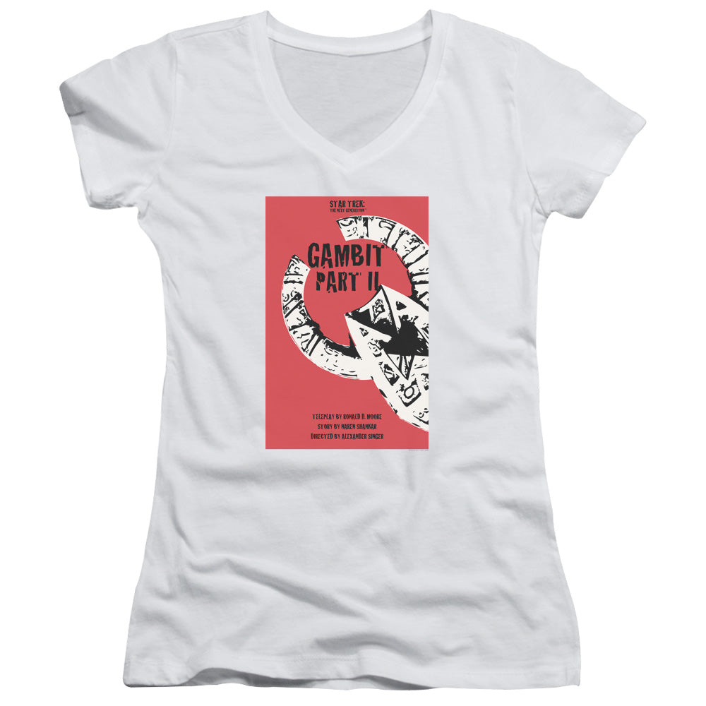 Star Trek/tng Season 7 Episode 5-junior V-neck-white