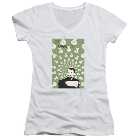 Star Trek/tng Season 7 Episode 11-junior V-neck-white
