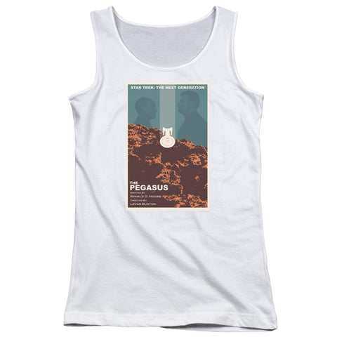 Star Trek/tng Season 7 Episode 12-juniors Tank Top-white