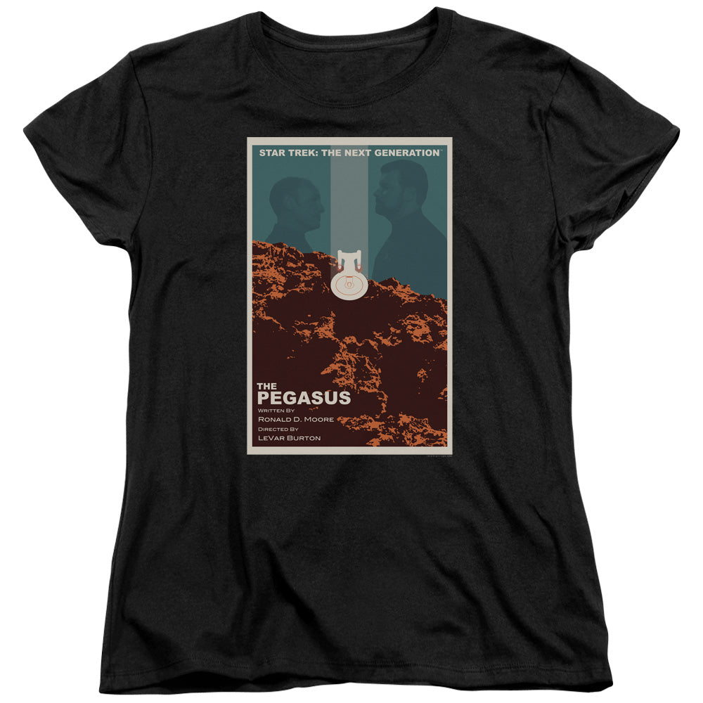 Star Trek/tng Season 7 Episode 12-s/s Womens Tee-black