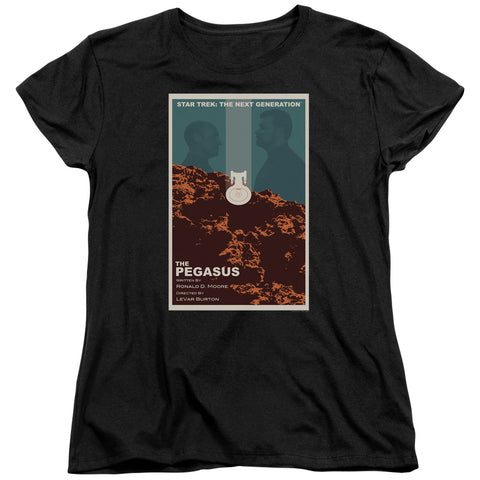 Star Trek/tng Season 7 Episode 12-s/s Womens Tee-black