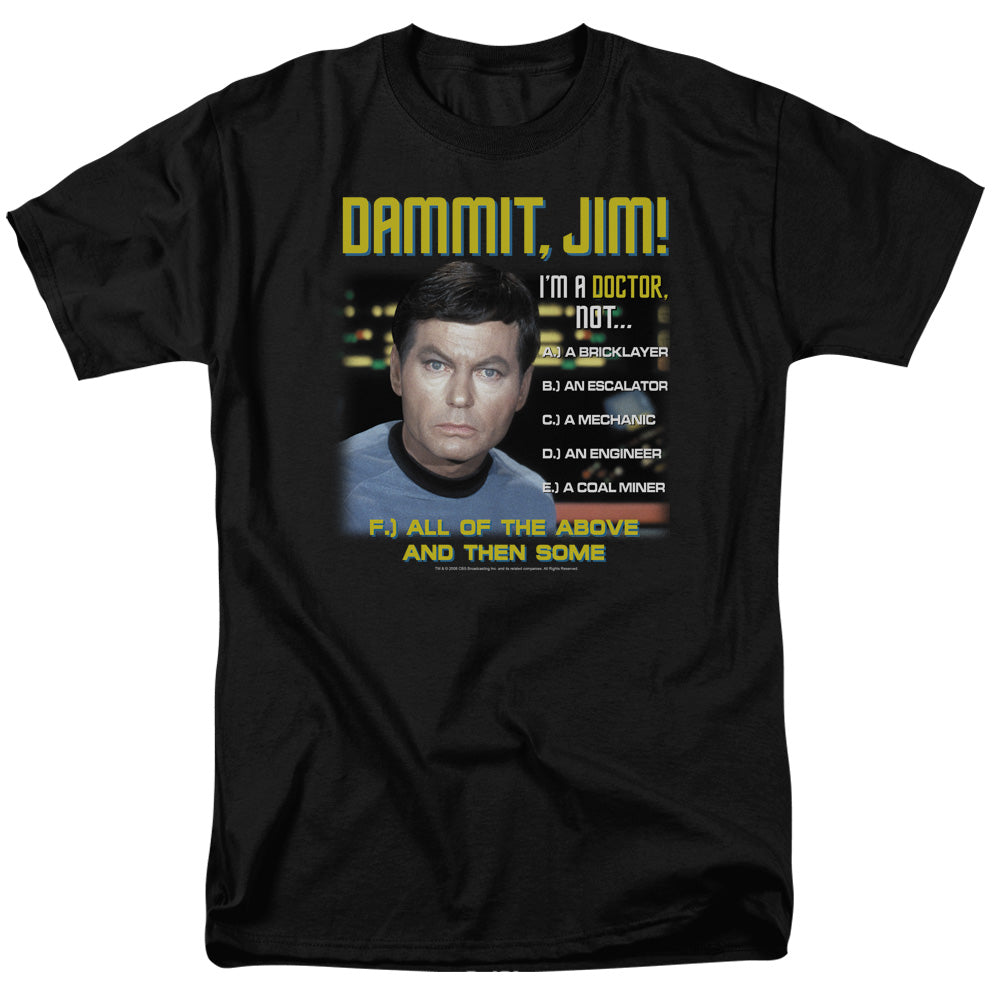 Star Trek/all Of The Above - S/s Adult 18/1 - Black
