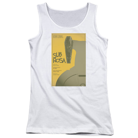 Star Trek/tng Season 7 Episode 14-juniors Tank Top-white