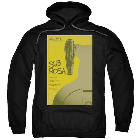 Star Trek/tng Season 7 Episode 14-adult Pull-over Hoodie-black