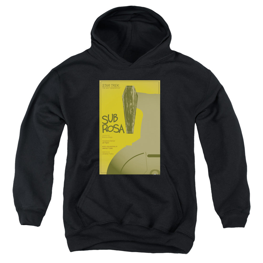 Star Trek/tng Season 7 Episode 14-youth Pull-over Hoodie-black