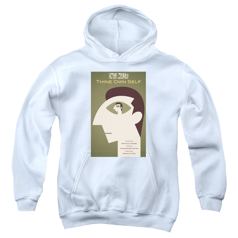 Star Trek/tng Season 7 Episode 16-youth Pull-over Hoodie-white