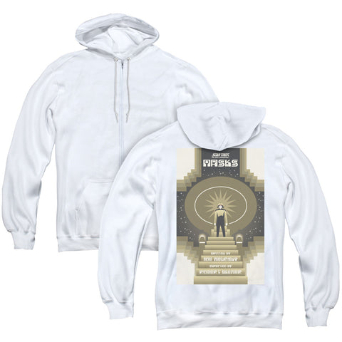 Star Trek/tng Season 7 Episode 17 (back Print) - Adult Zipper Hoodie-white