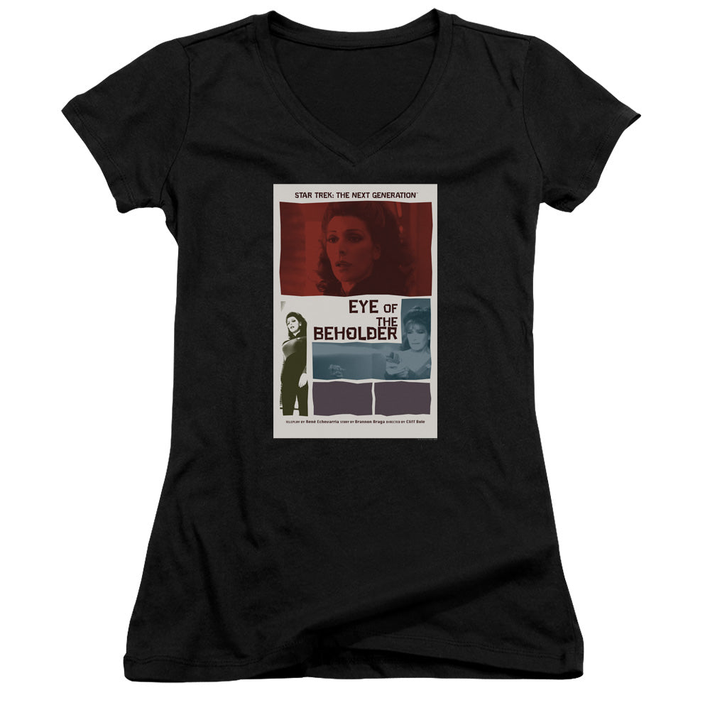 Star Trek/tng Season 7 Episode 18-junior V-neck-black