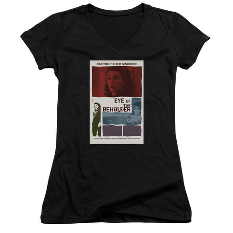 Star Trek/tng Season 7 Episode 18-junior V-neck-black