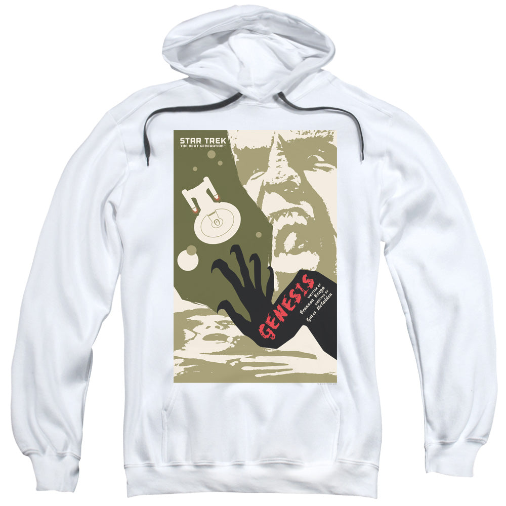 Star Trek/tng Season 7 Episode 19-adult Pull-over Hoodie-white