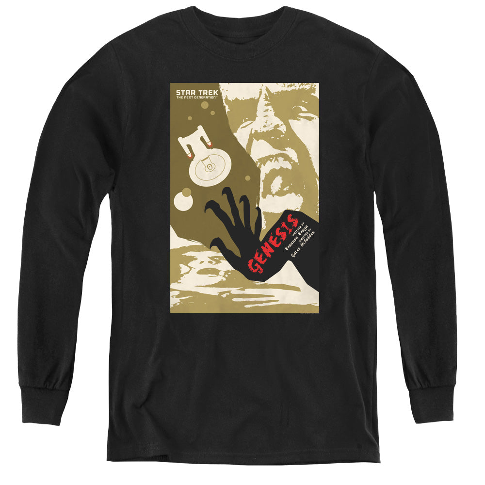 Star Trek/tng Season 7 Episode 19-youth Long Sleeve Tee-black