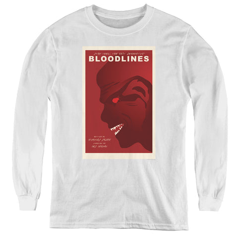 Star Trek/tng Season 7 Episode 22-youth Long Sleeve Tee-white