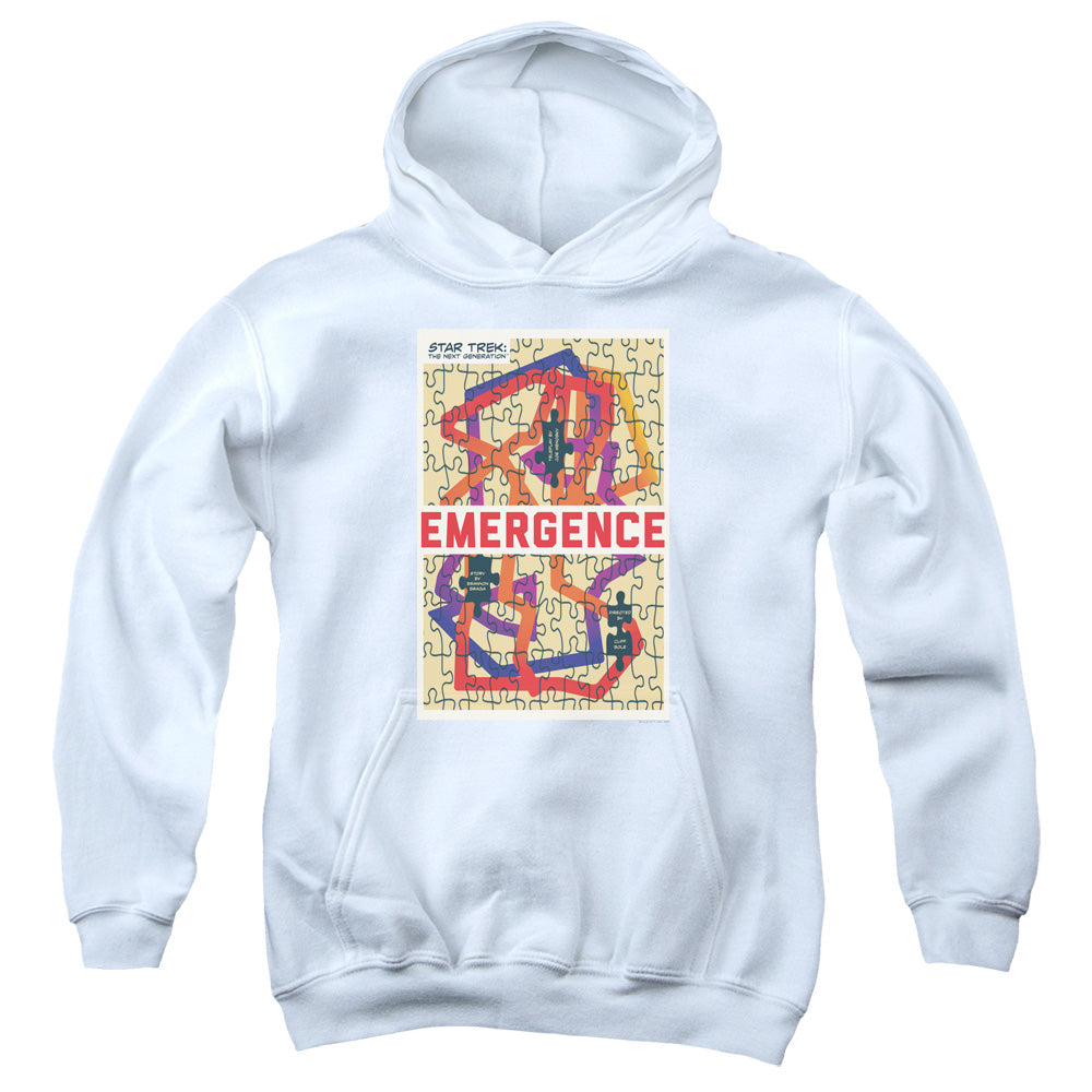 Star Trek/tng Season 7 Episode 23-youth Pull-over Hoodie-white
