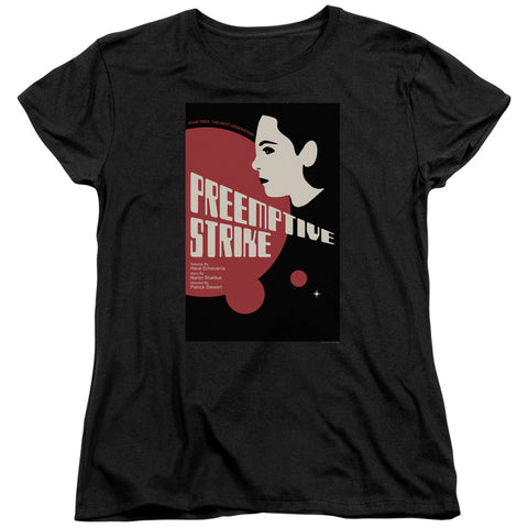 Star Trek/tng Season 7 Episode 24-s/s Womens Tee-black