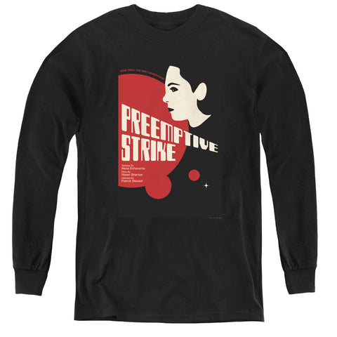 Star Trek/tng Season 7 Episode 24-youth Long Sleeve Tee-black