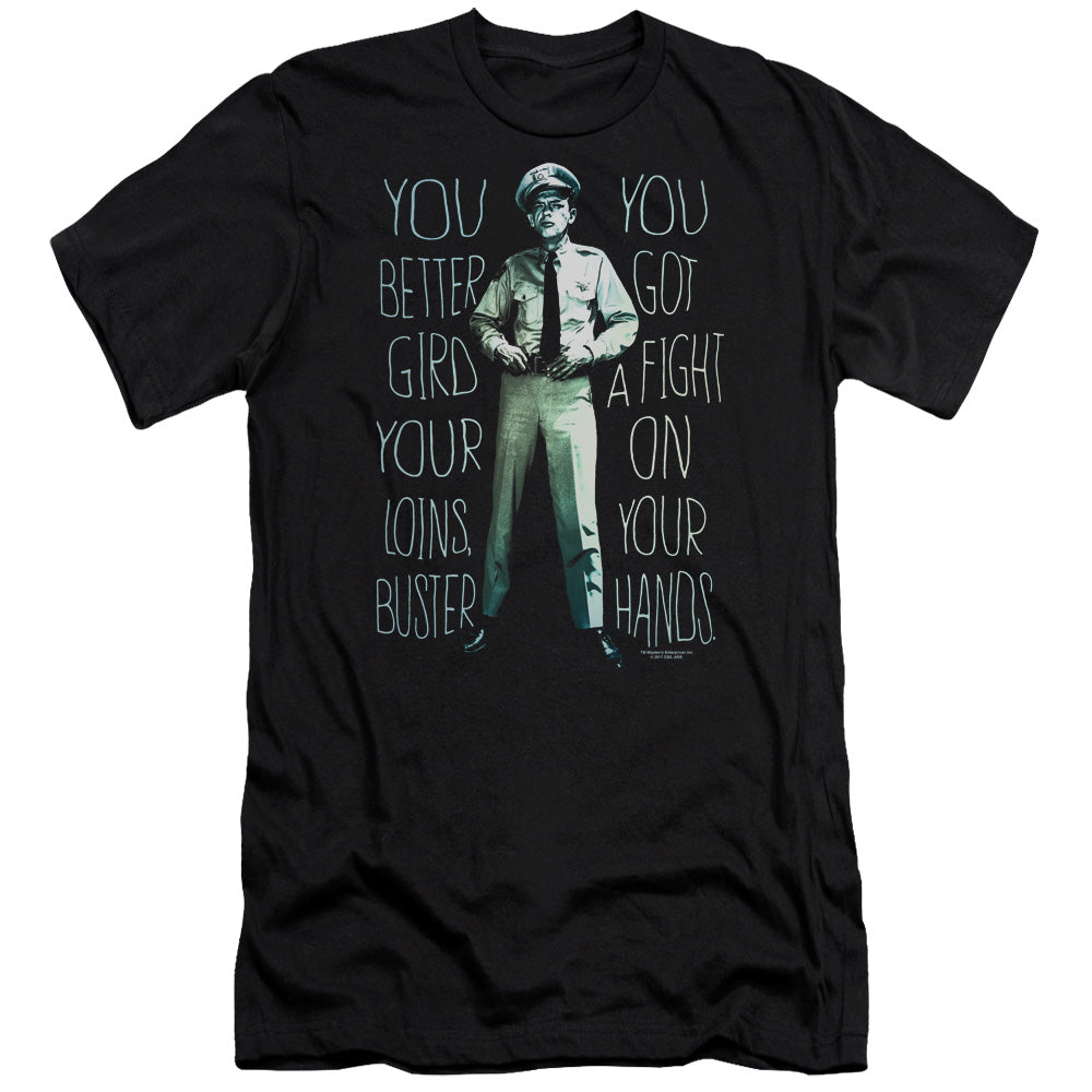 Andy Griffith Show/fight-hbo S/s Adult 30/1-black