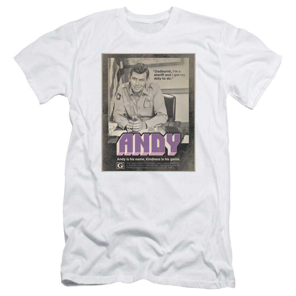 Andy Griffith Show/andy-s/s Adult 30/1-white