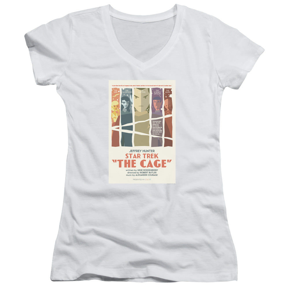 Star Trek/tos Episode 80-junior V-neck-white