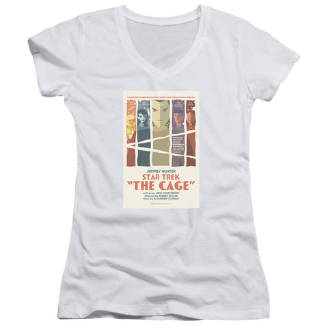 Star Trek/tos Episode 80-junior V-neck-white