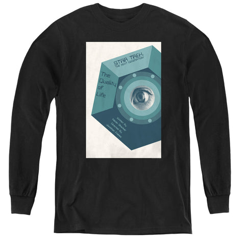 Star Trek/tng Season 6 Episode 9-youth Long Sleeve Tee-black