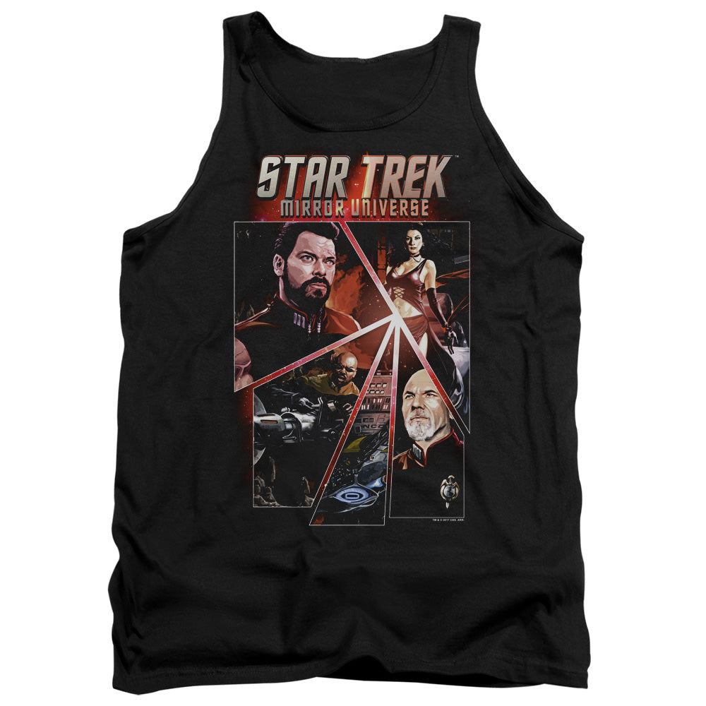 Star Trek/panels-adult Tank-black