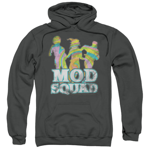 Mod Squad/mod Squad Run Groovy-adult Pull-over Hoodie-charcoal