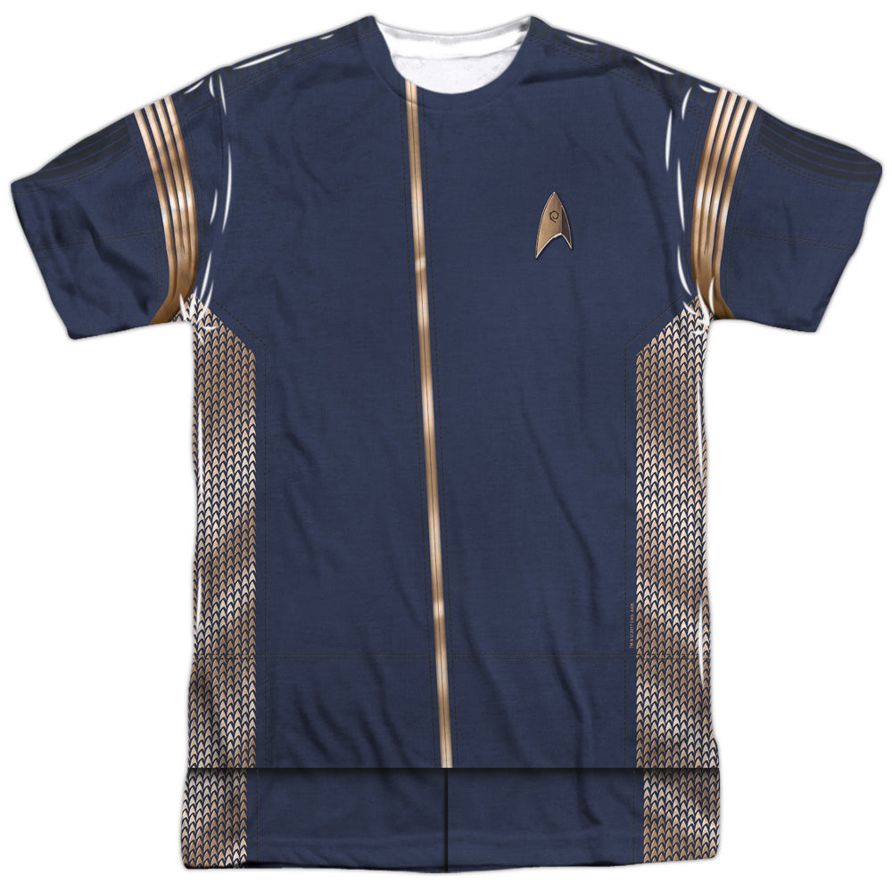 Star Trek Discovery/discovery Uniform-s/s Adult Poly Crew-white