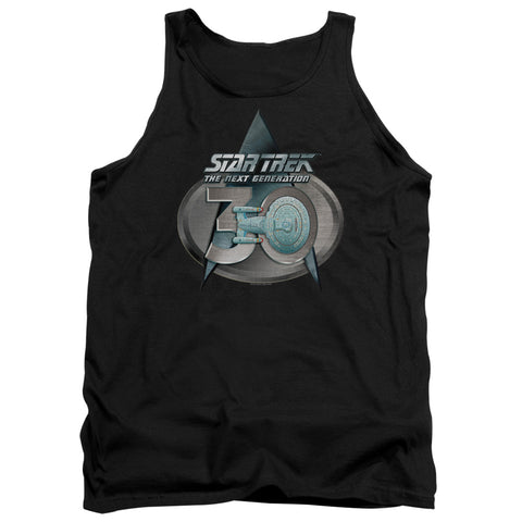 Star Trek/tng 30 Logo-adult Tank-black