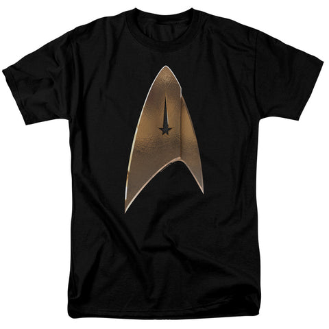 Star Trek Discovery/command Shield-s/s Adult 18/1-black