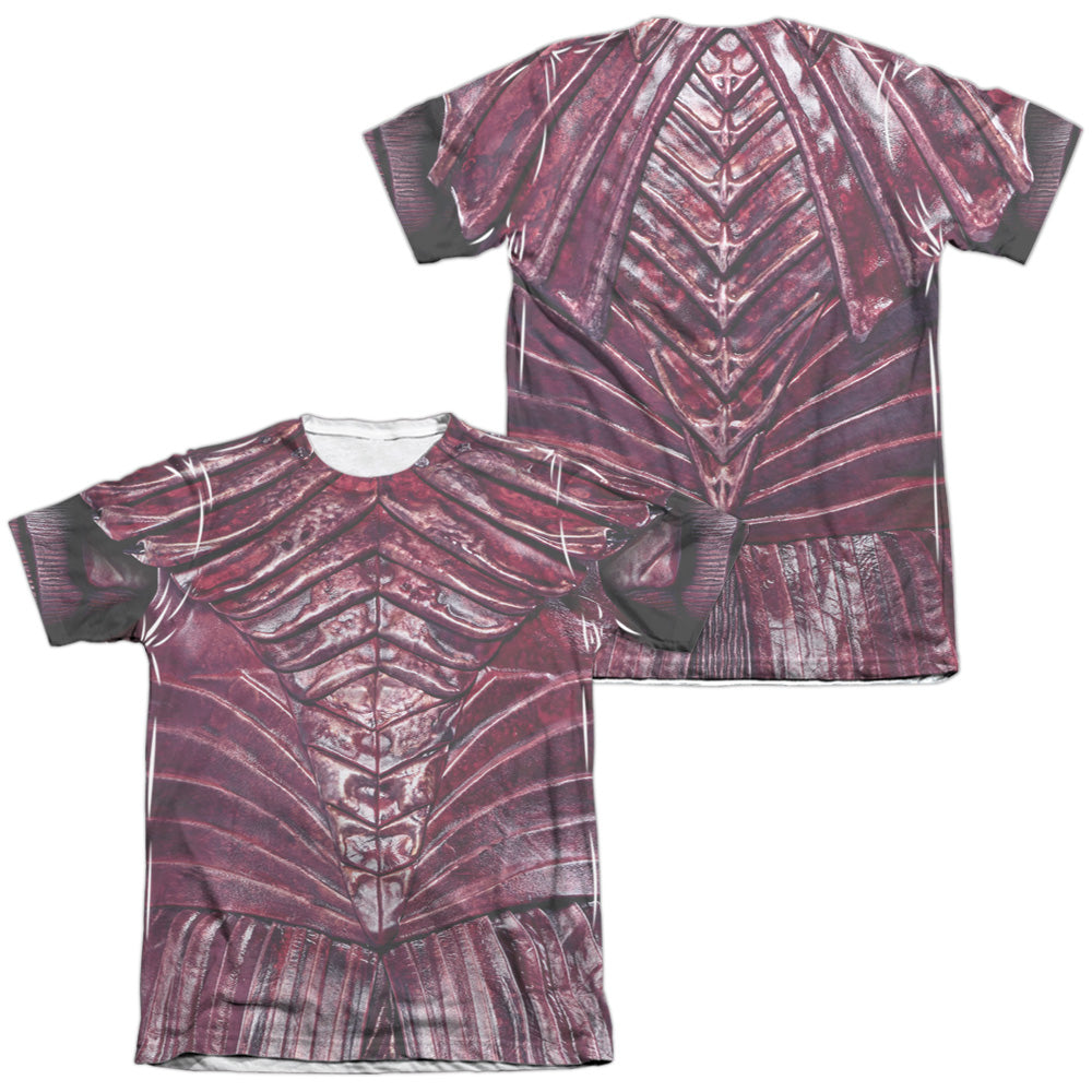 Star Trek Discovery/real Klingon Uniform (front/back Print)-adult Poly/cotton S/s Tee-white