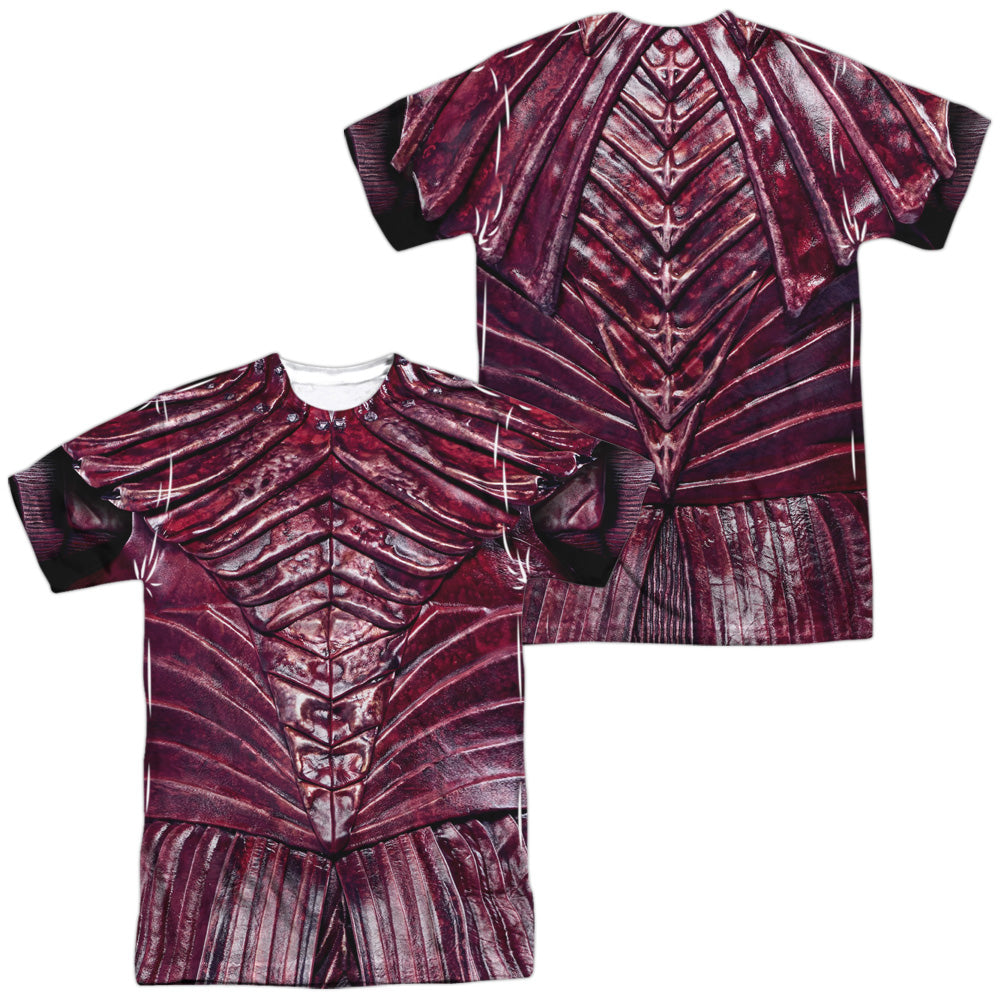 Star Trek Discovery/real Klingon Uniform (front/back Print)-s/s Adult Poly Crew-white