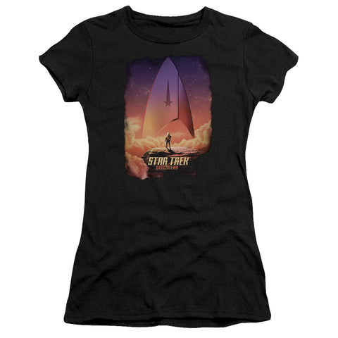 Star Trek Discovery/the Explorer-s/s Junior Sheer-black