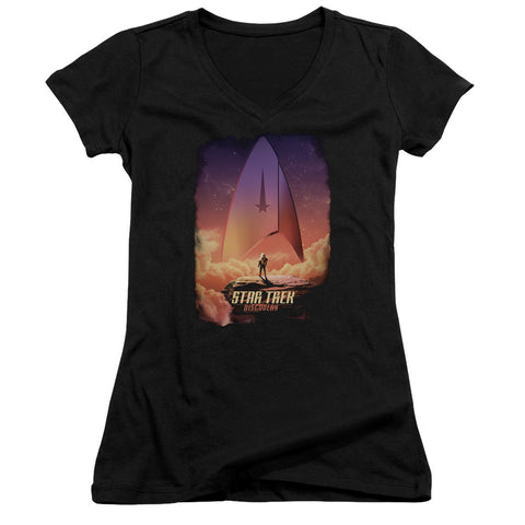 Star Trek Discovery/the Explorer-junior V-neck-black