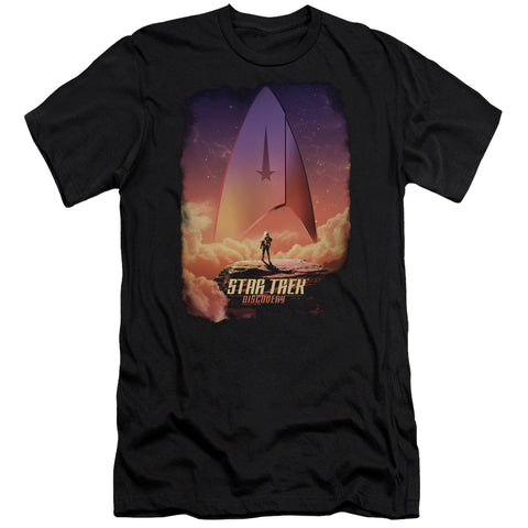 Star Trek Discovery/the Explorer-hbo S/s Adult 30/1-black