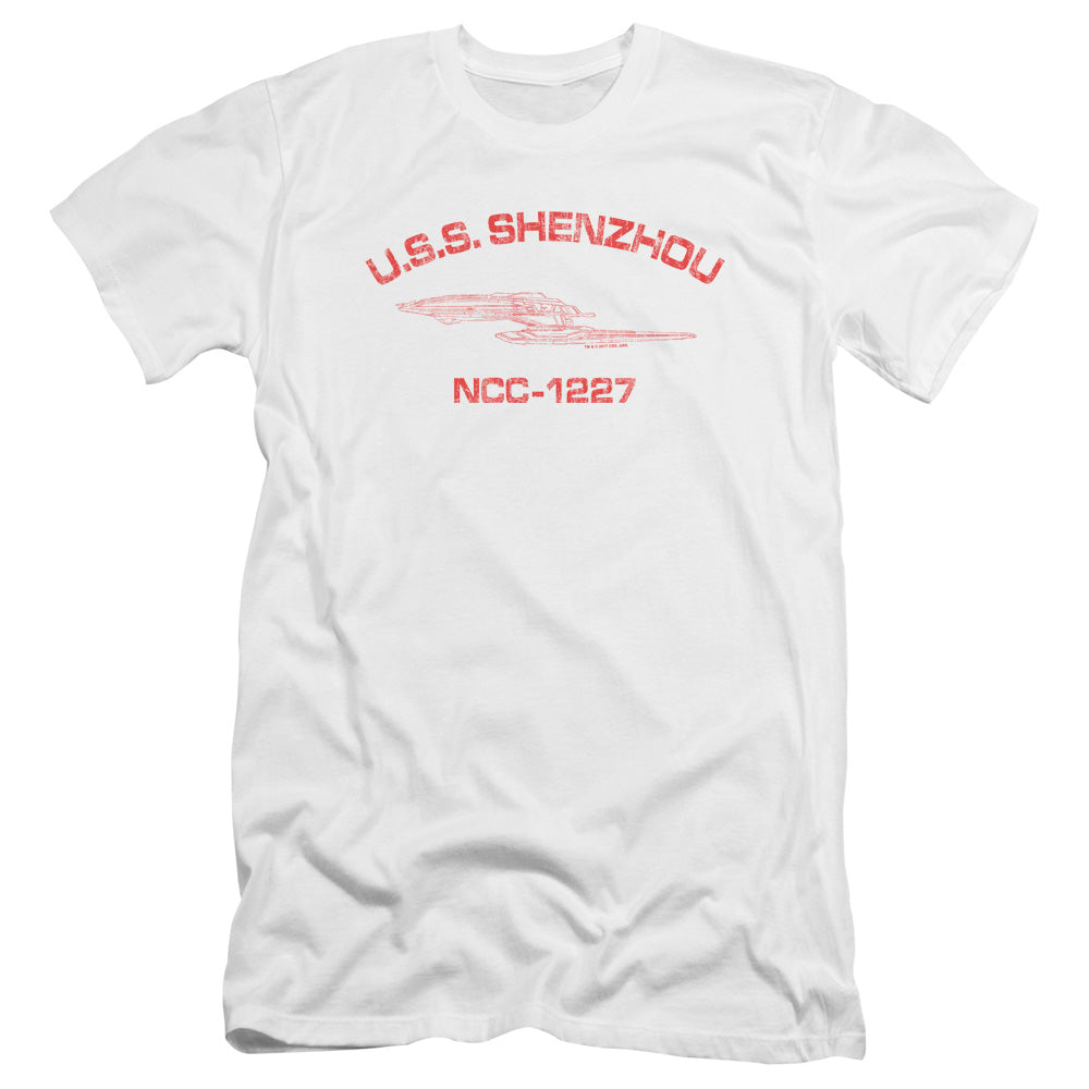 Star Trek/shenzhou Athletic-hbo S/s Adult 30/1-white