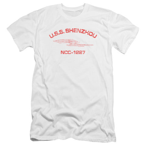 Star Trek/shenzhou Athletic-hbo S/s Adult 30/1-white