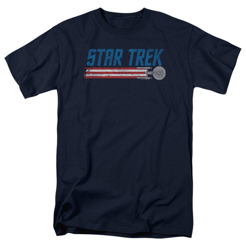 Star Trek/americana Enterprise-s/s Adult 18/1-navy