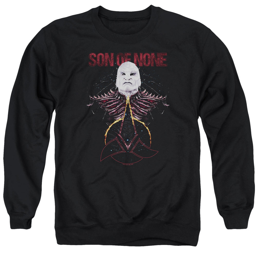 Star Trek Discovery/son Of None-adult Crewneck Sweatshirt-black