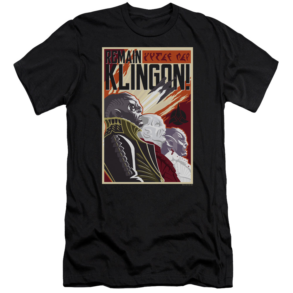 Star Trek Discovery/remain Klingson Poster-hbo S/s Adult 30/1-black