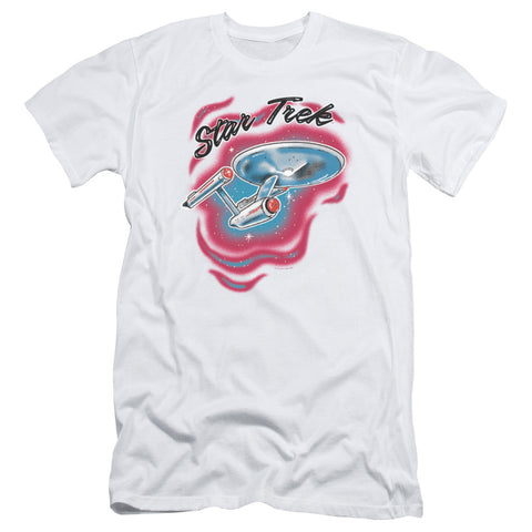 Star Trek/trek Airbrush-s/s Adult 30/1-white