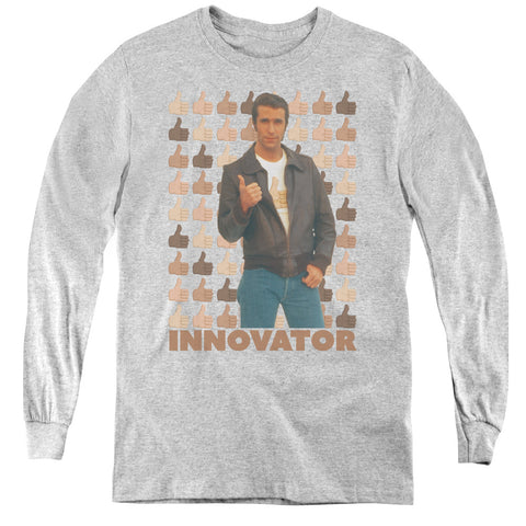 Happy Days/innovator-youth Long Sleeve Tee-athletic Heather