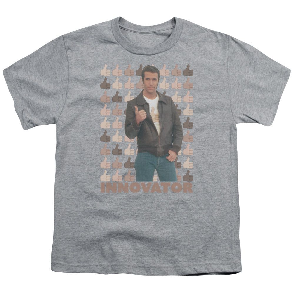 Happy Days/innovator-s/s Youth 18/1-athletic Heather