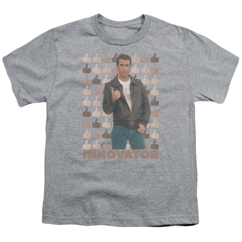 Happy Days/innovator-s/s Youth 18/1-athletic Heather