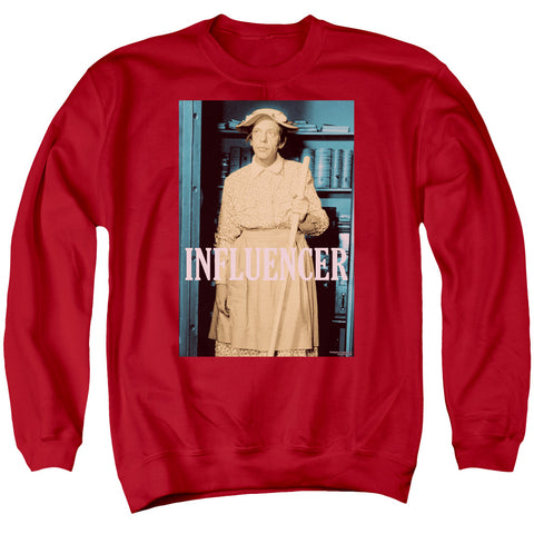 Andy Griffith/barney Influencer-adult Crewneck Sweatshirt-red