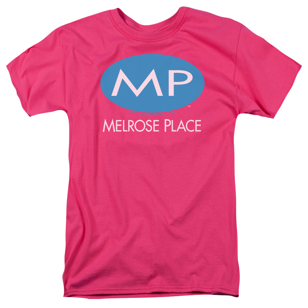Melrose Place/melrose Place Logo - S/s Adult 18/1 - Hot Pink