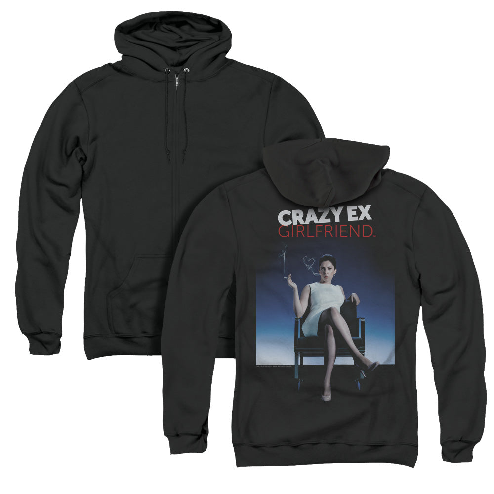 Crazy Ex Girlfriend/crazy Instinct (back Print) - Adult Zipper Hoodie-black