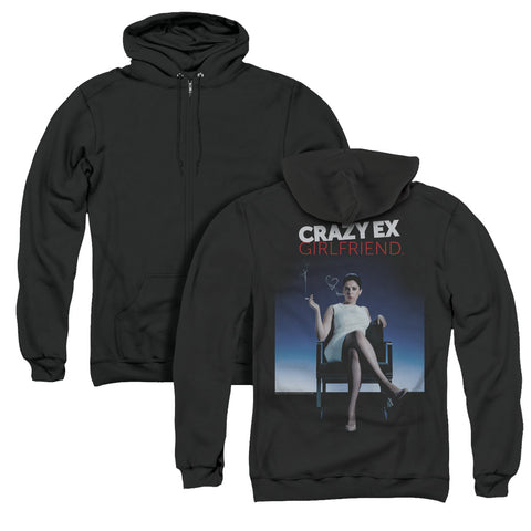 Crazy Ex Girlfriend/crazy Instinct (back Print) - Adult Zipper Hoodie-black